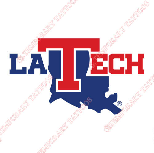 Louisiana Tech Bulldogs Customize Temporary Tattoos Stickers NO.4855